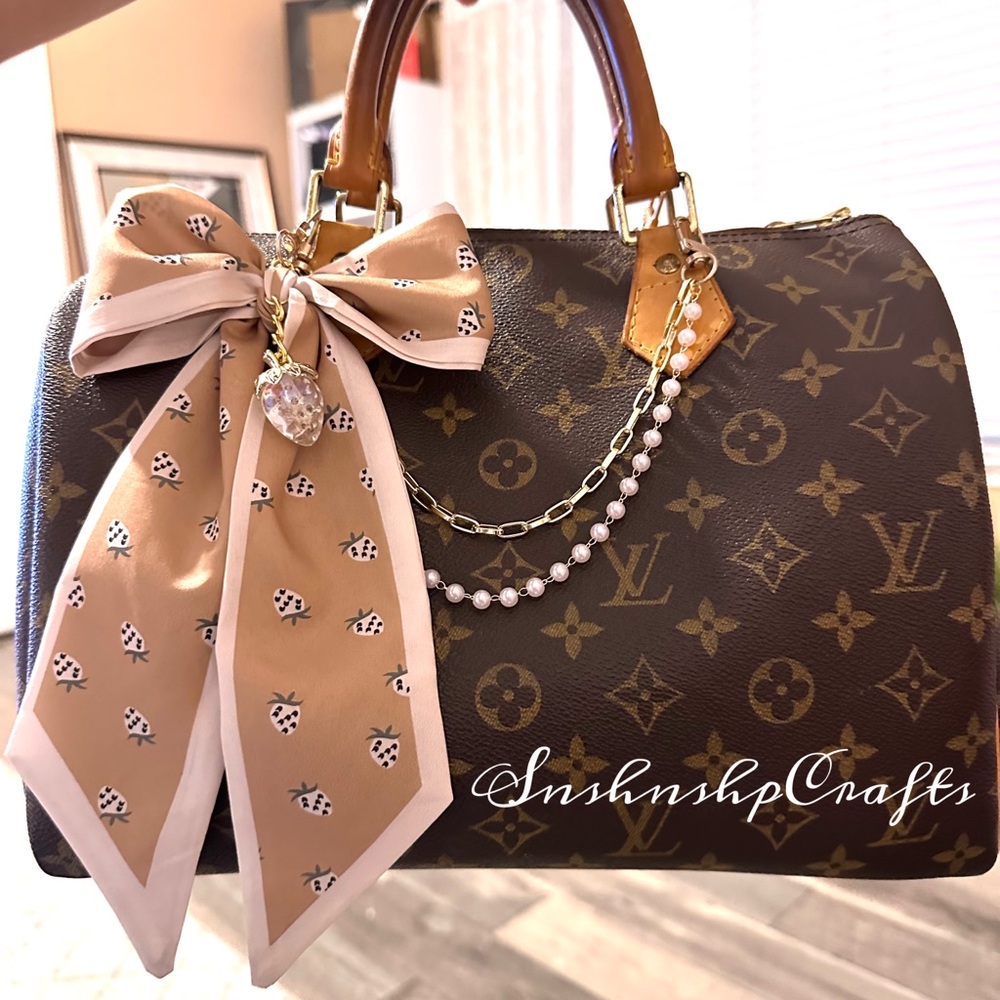 Pearl Double Chain Handbag Accessory